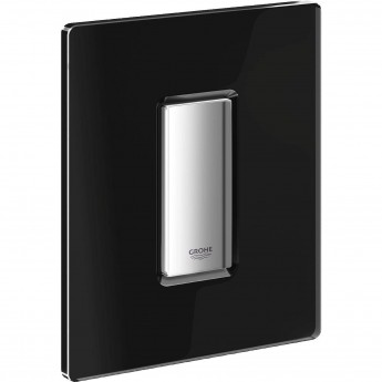 Панель смыва для писсуара GROHE Skate Cosmopolitan Glass (1 режим смыва), хром/черный бархат Панель смыва для писсуара GROHE Skate Cosmopolitan Glass (1 режим смыва), хром/черный бархат