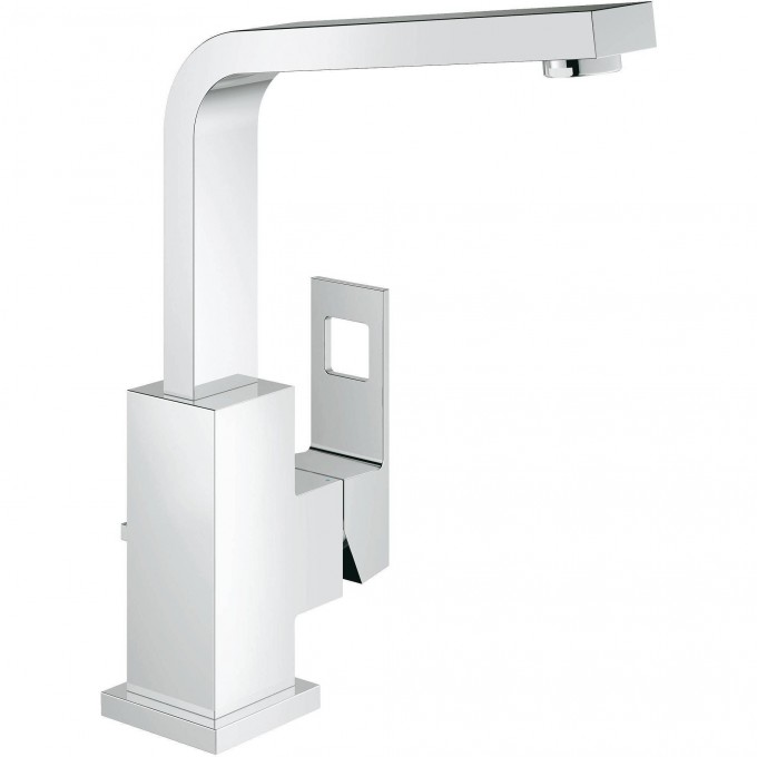Смеситель для раковины GROHE EUROCUBE с донным клапаном и высоким изливом, хром 23135000
