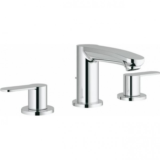 Смеситель для раковины GROHE EUROSTYLE COSMOPOLITAN на 3 отверстия с донным клапаном, хром 20208002