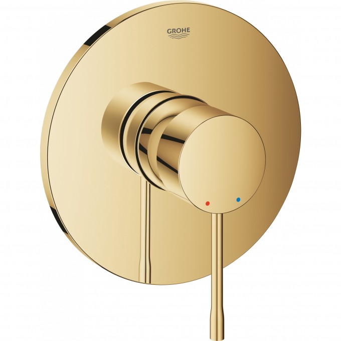 Смеситель однорычажный для душа GROHE ESSENCE, круглая розетка, холодный рассвет глянец 24057GL1